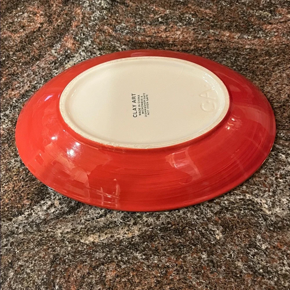 Small Olive Oval Serving Dish
